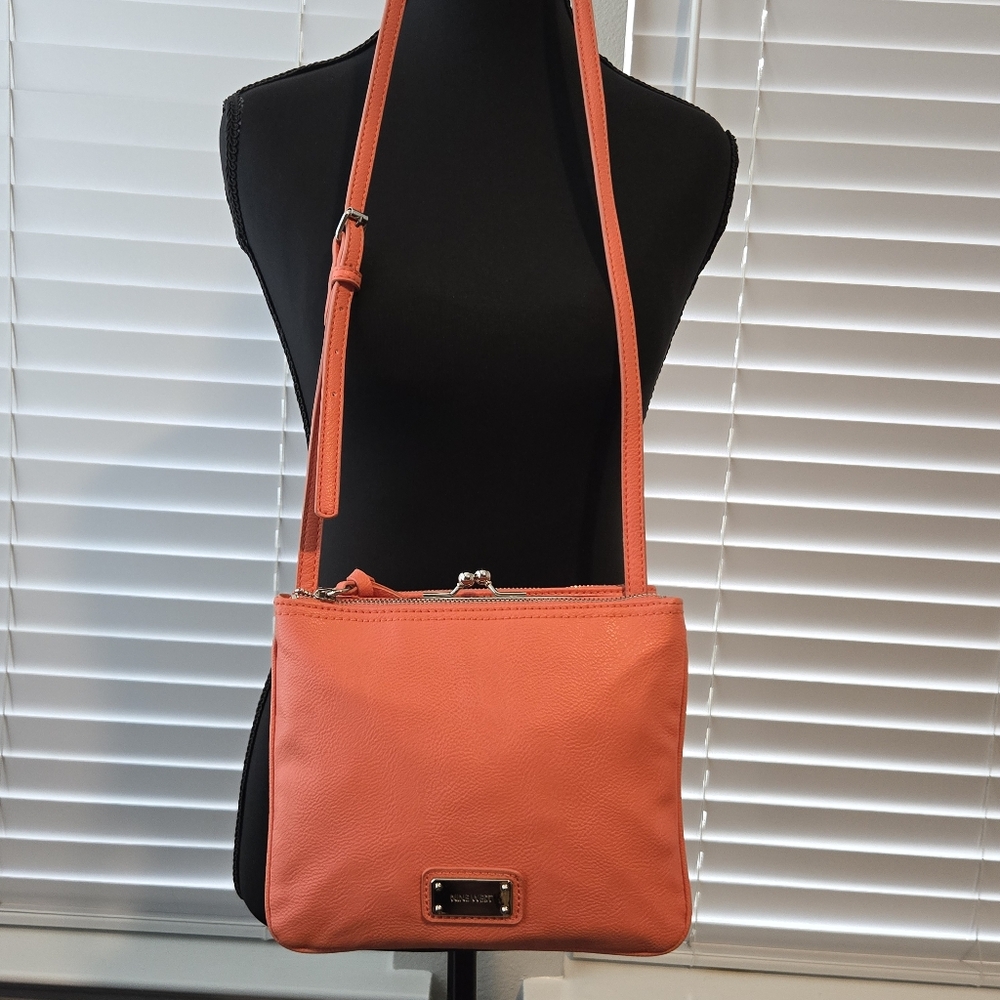 Nine West Coral Crossbody Purse | Small Minimalist Shoulder Bag